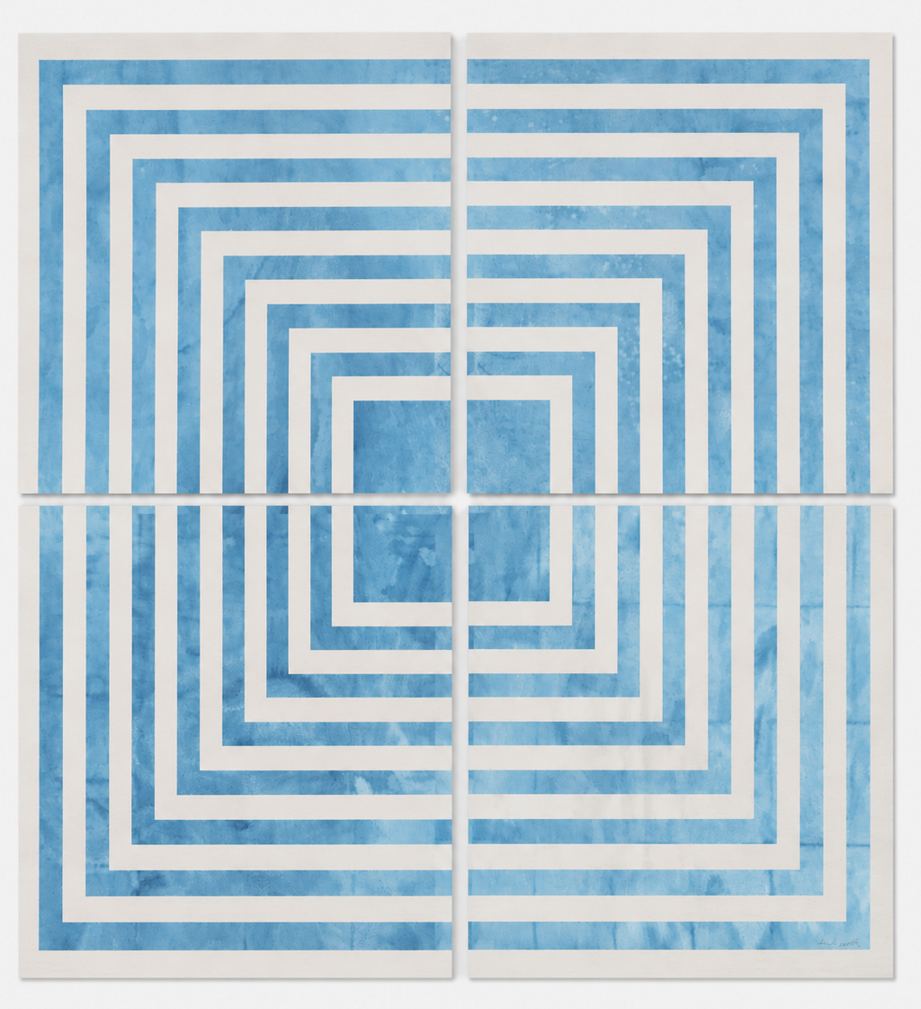Natalia Cacciarelli "Estructuras 2003-02 (Azul)" Limited Signed Wall Art Print