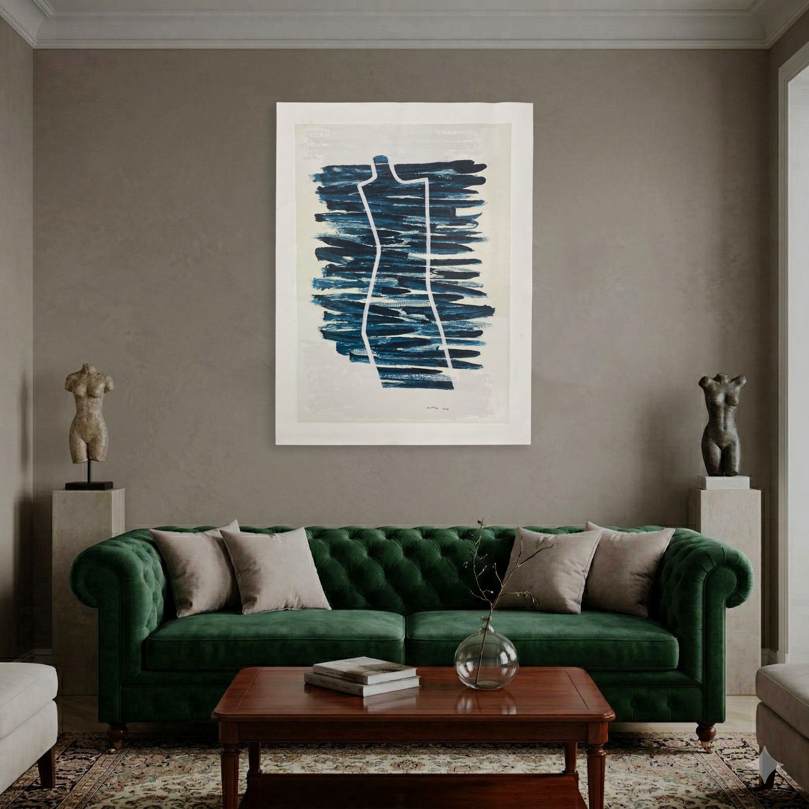 Agustín Ibarrola "Figura" 2001 Limited Signed Wall Art | 72 x 100 cm
