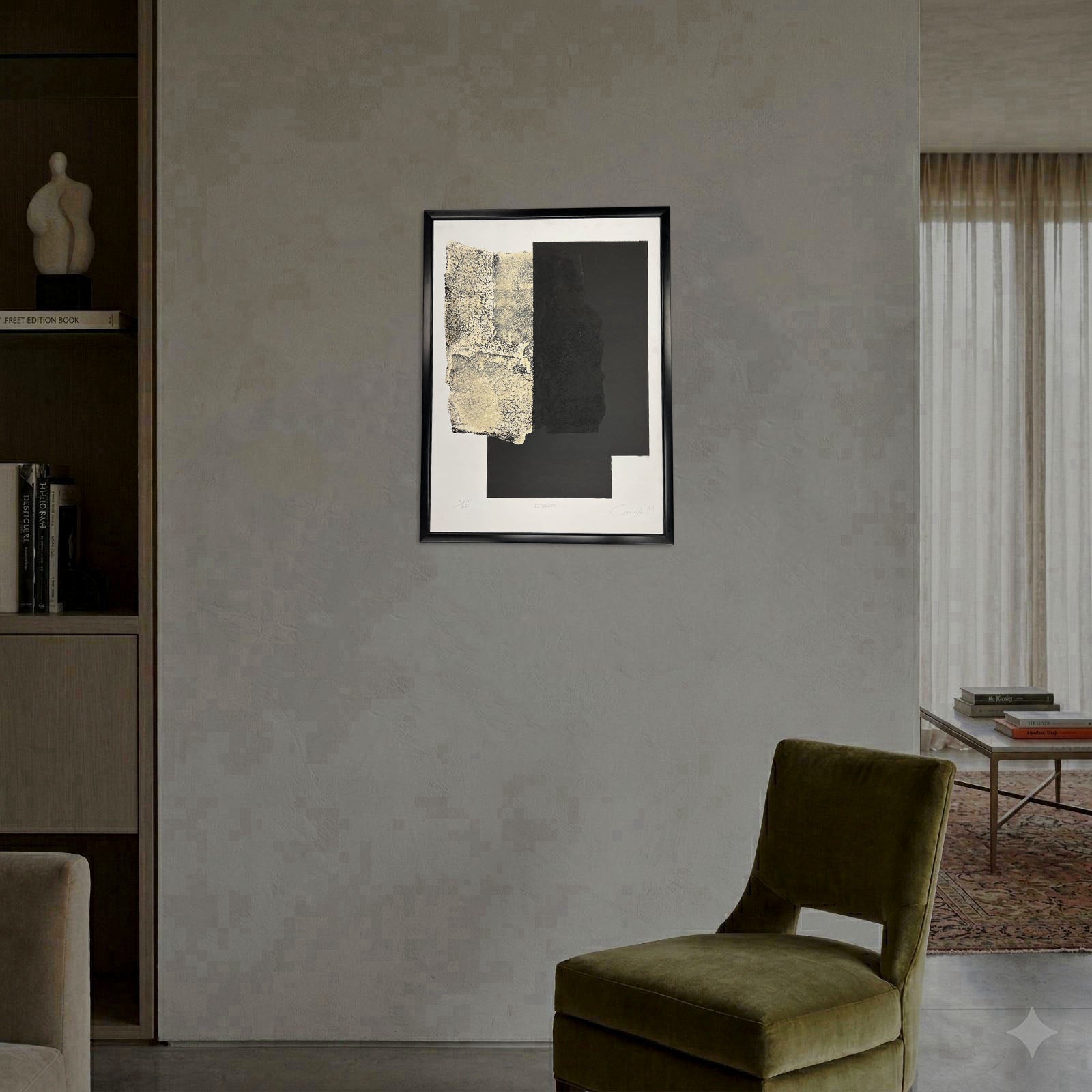 Rafael Canogar Gómezl "Estrato" 1997, Limited Framed Signed Fine Wall Art