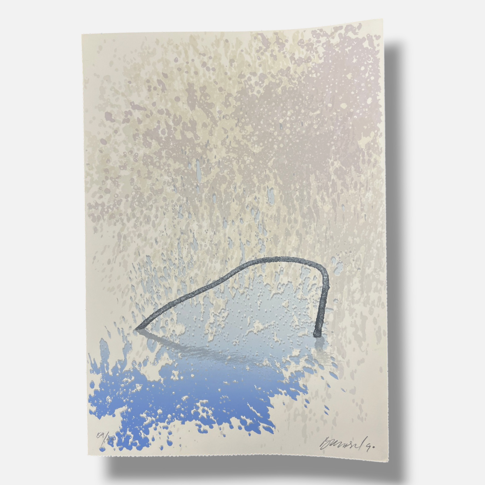 Francisco Bernal "Carpeta Erosion" 1990 Limited Signed Fine Wall Art Print