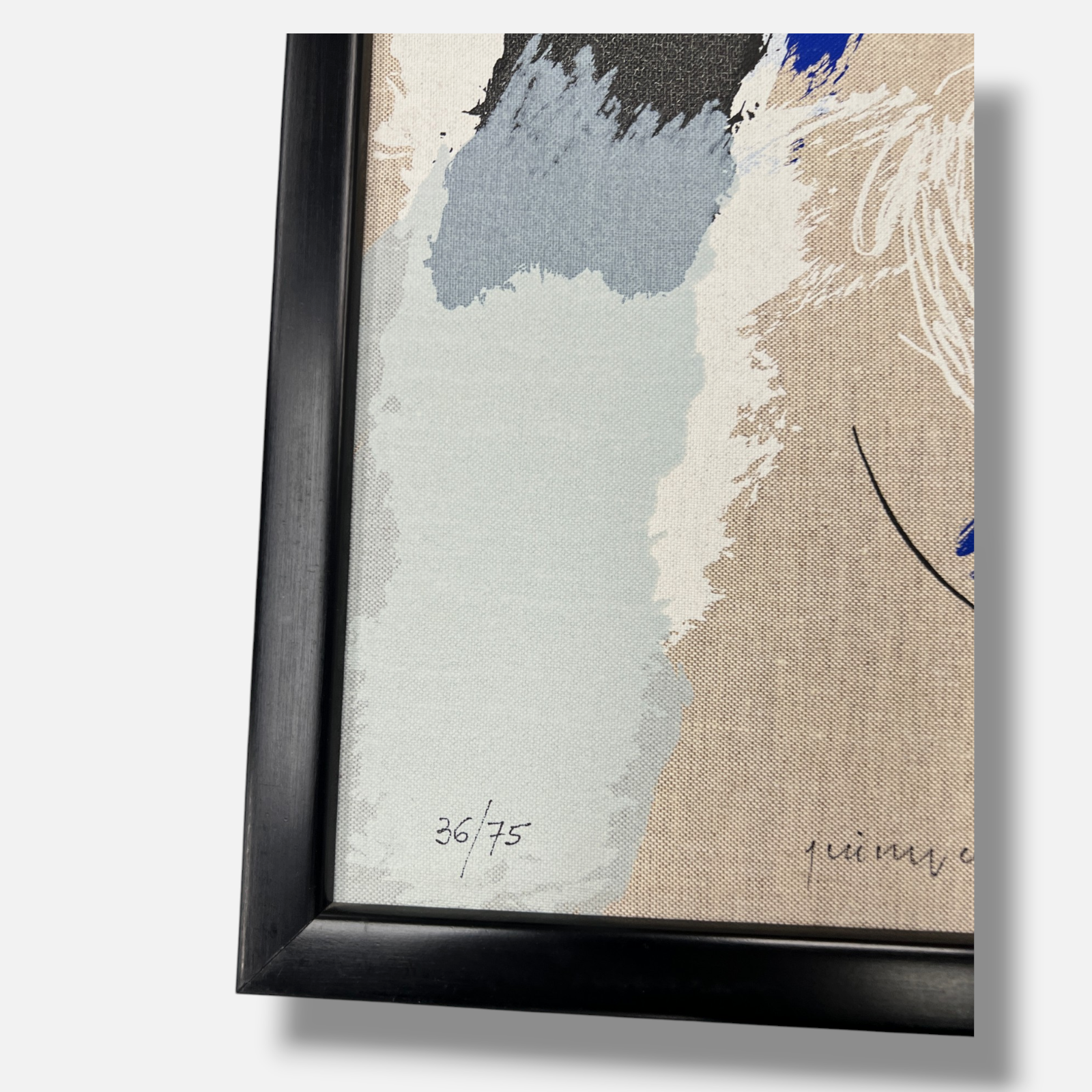 Josep Guinovart "Azul. y Reflejo" 1997 Limited Signed Fine Wall Art Print