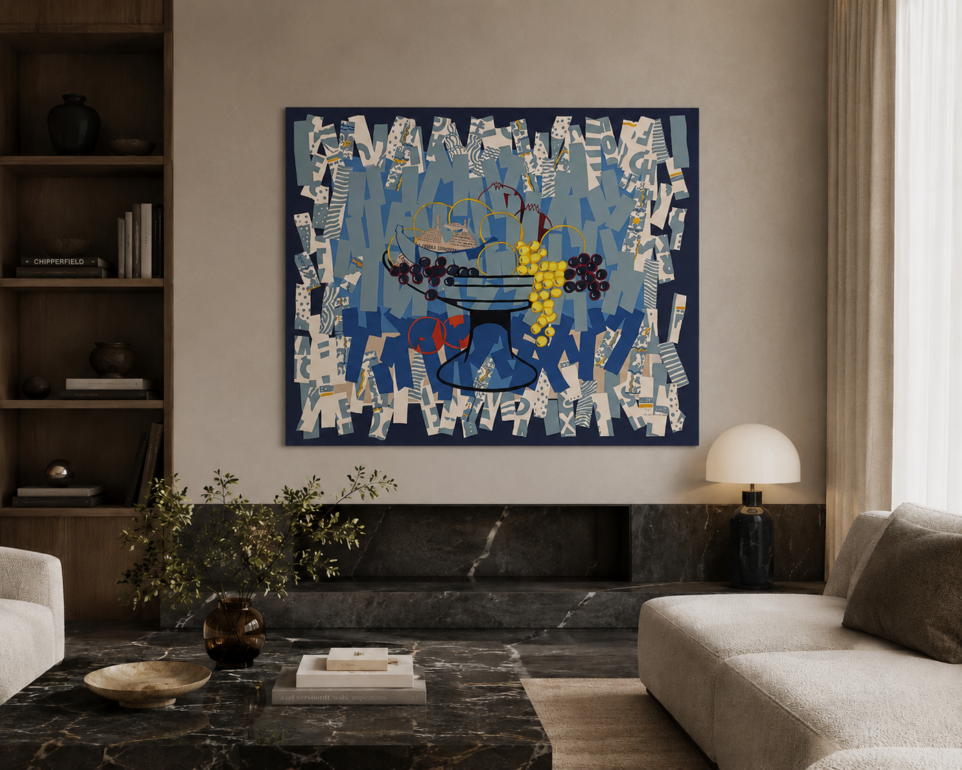 Mª Luisa Sanz García Muro ''Plátano Azul (Azul/Azul Claro)'' Limited Signed Art