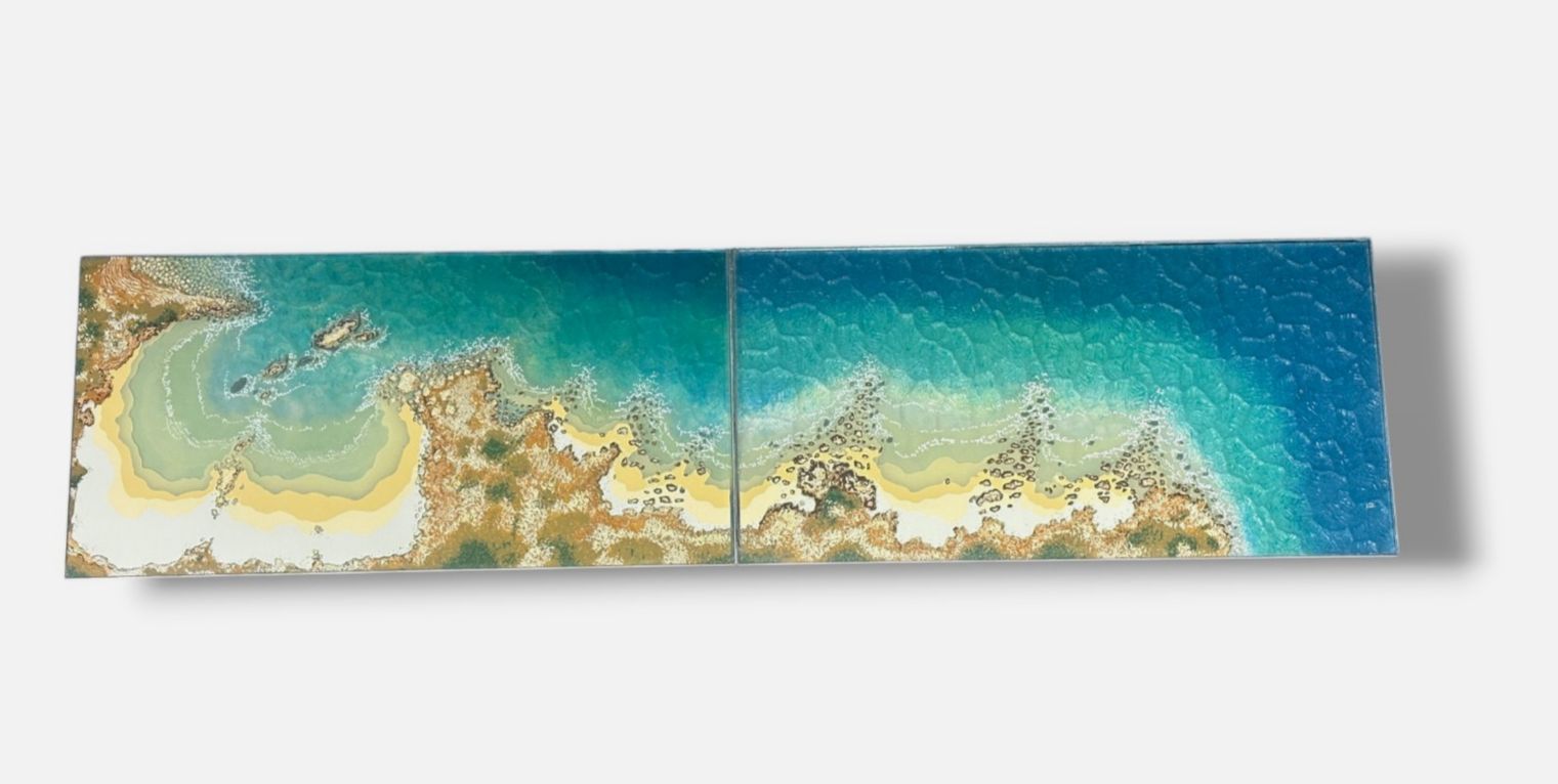 Henry Ramirez "Meu mar de dua-vidas" 2003 Limited Framed Fine Wall Art 40x180 cm