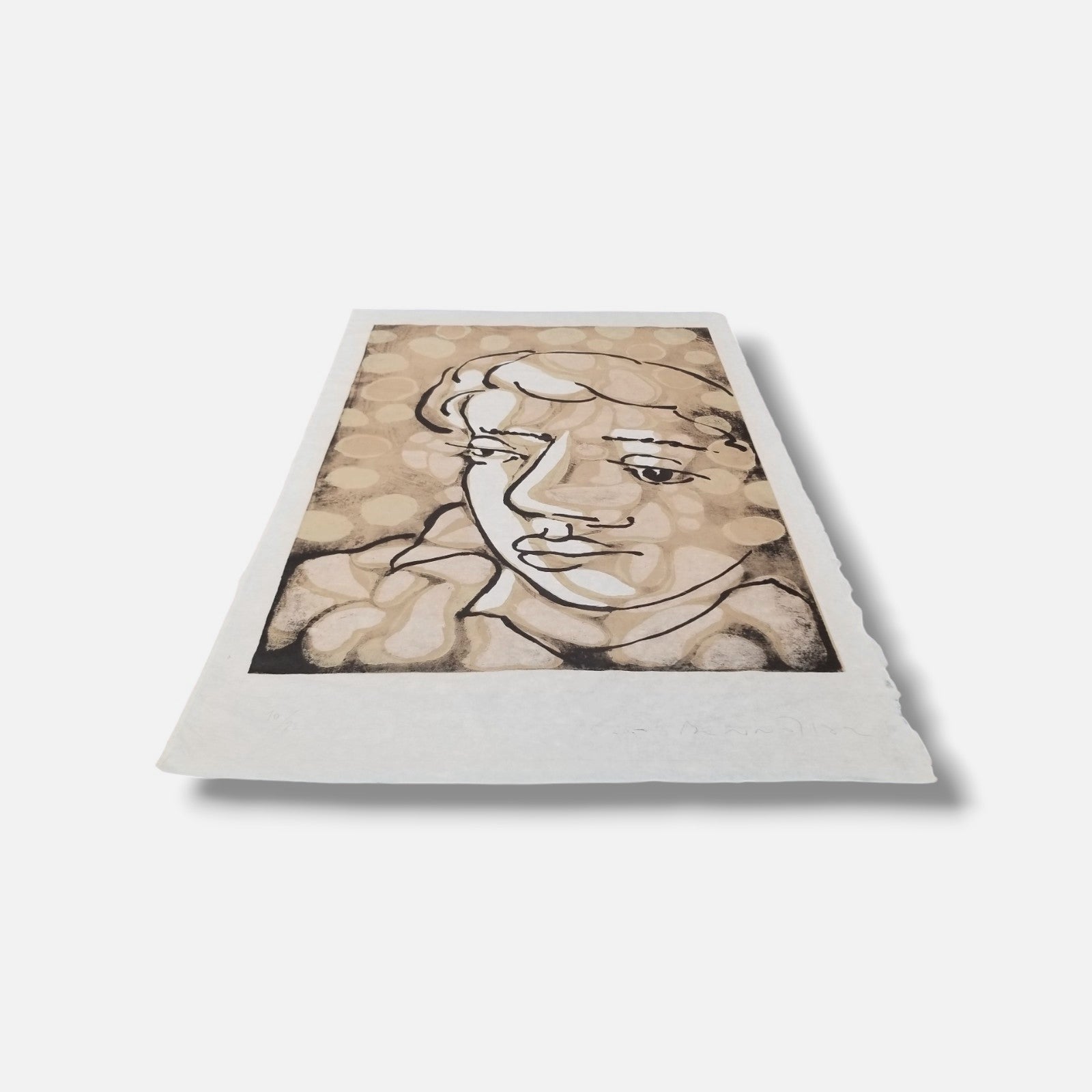 Joan Bennàssar "Cabeza De Cleo" 2000 Limited Signed Wall Art Print 99L x 62W cm