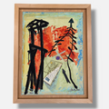 Martín Simón "Carta a Pandora" 1997 Limited Signed Fine Framed Wall Art