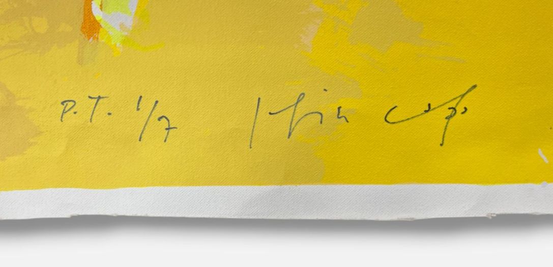 Joaquín Capa Eiriz "Nivel Amarillo" P.T. 2001 Limited Signed Fine Wall Art Print