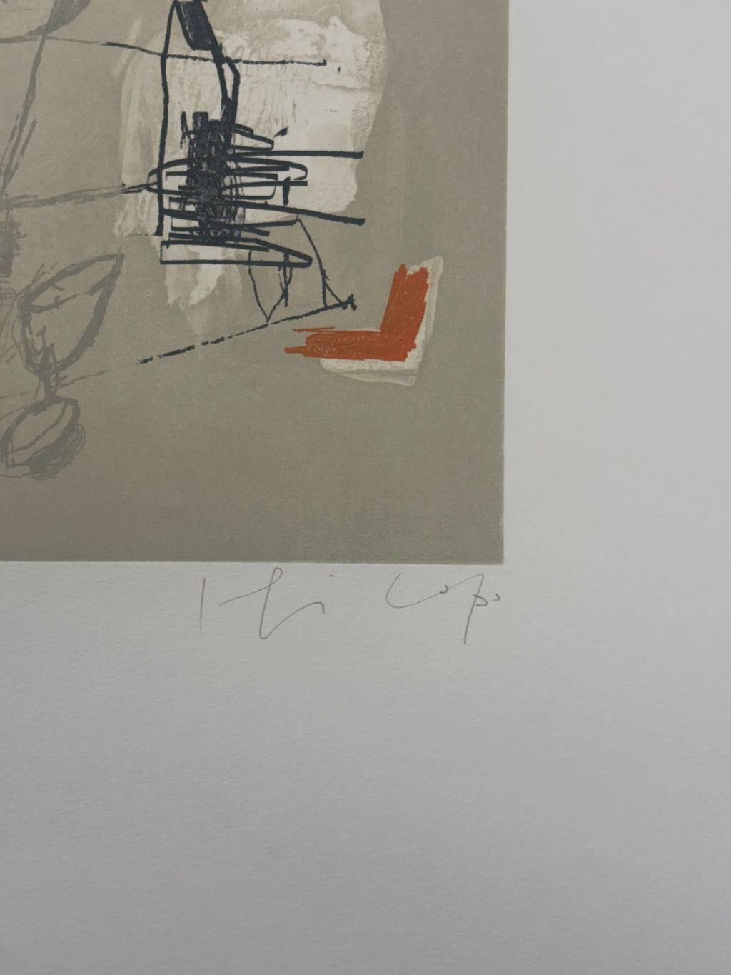 Joaquín Capa Eiriz "Gray Drawing" /65 Limited Signed Fine Wall Art, 56L x 76W cm