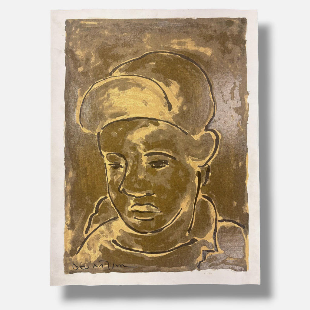 Joan Bennàssar Vives "Joven en Noviembre" 1998 Limited Signed Wall Art 79x60 cm