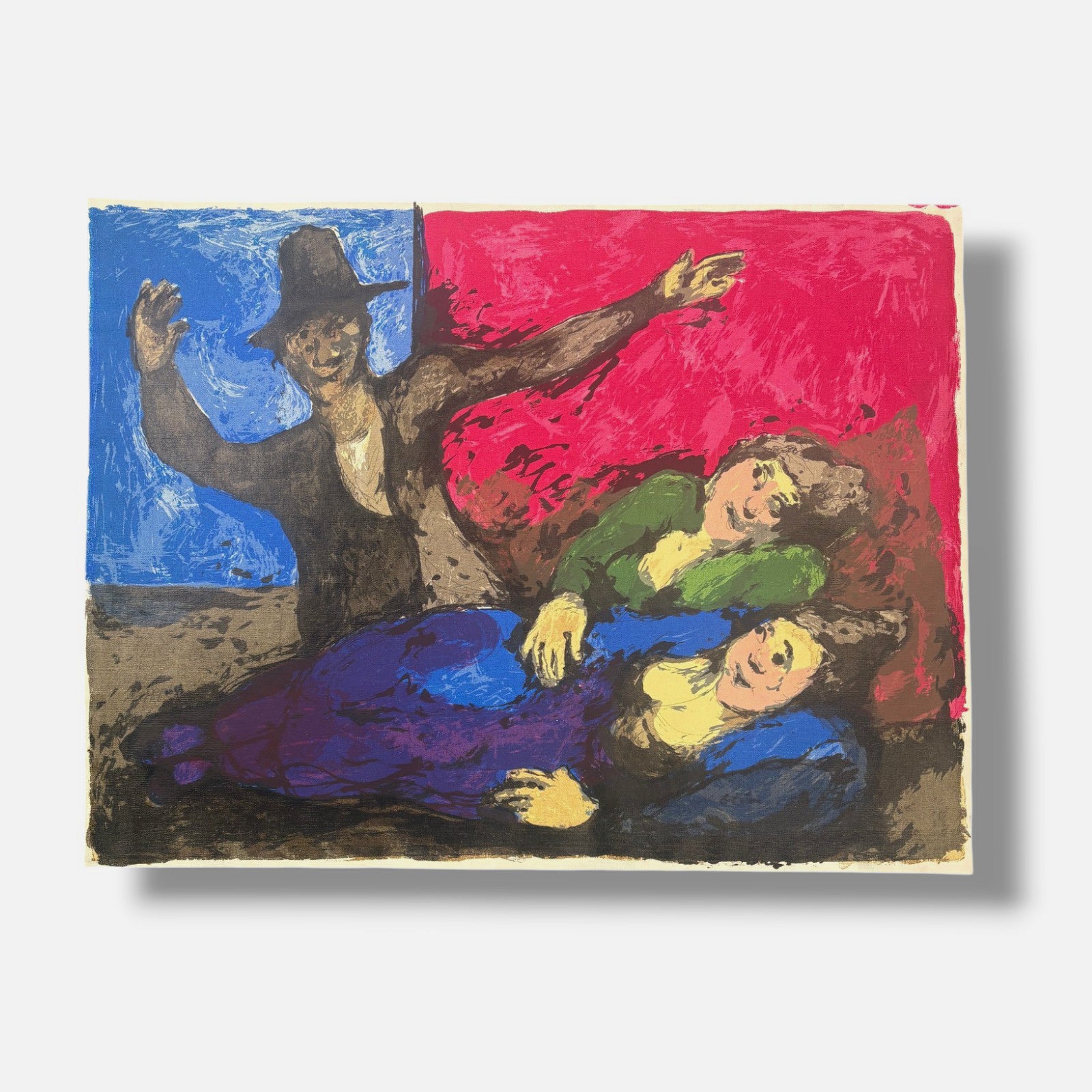 Luis García-Ochoa Ibáñez "¡Os Pillé!" 2001 Limited Signed Fine Wall Art, 54Lx73W