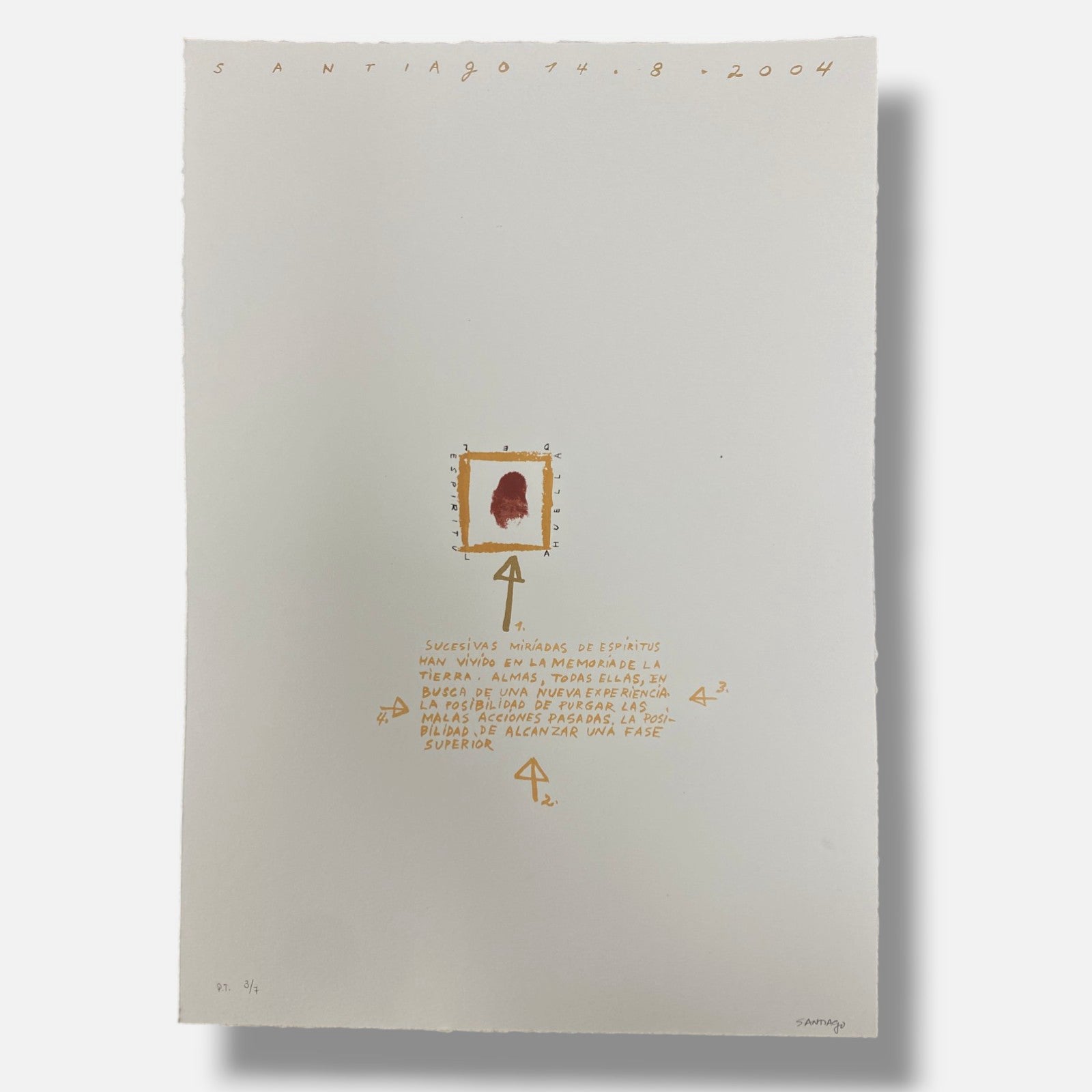 Santiago Rodríguez Olazába "La Huella" 2004 Fine Wall Art 6-Piece Set
