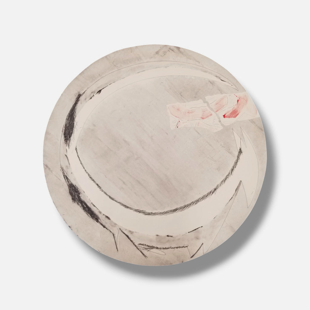 Cristóbal Gabarrón Betegón "Elemento Mar Blanco" E/U Limited Signed Wall Art