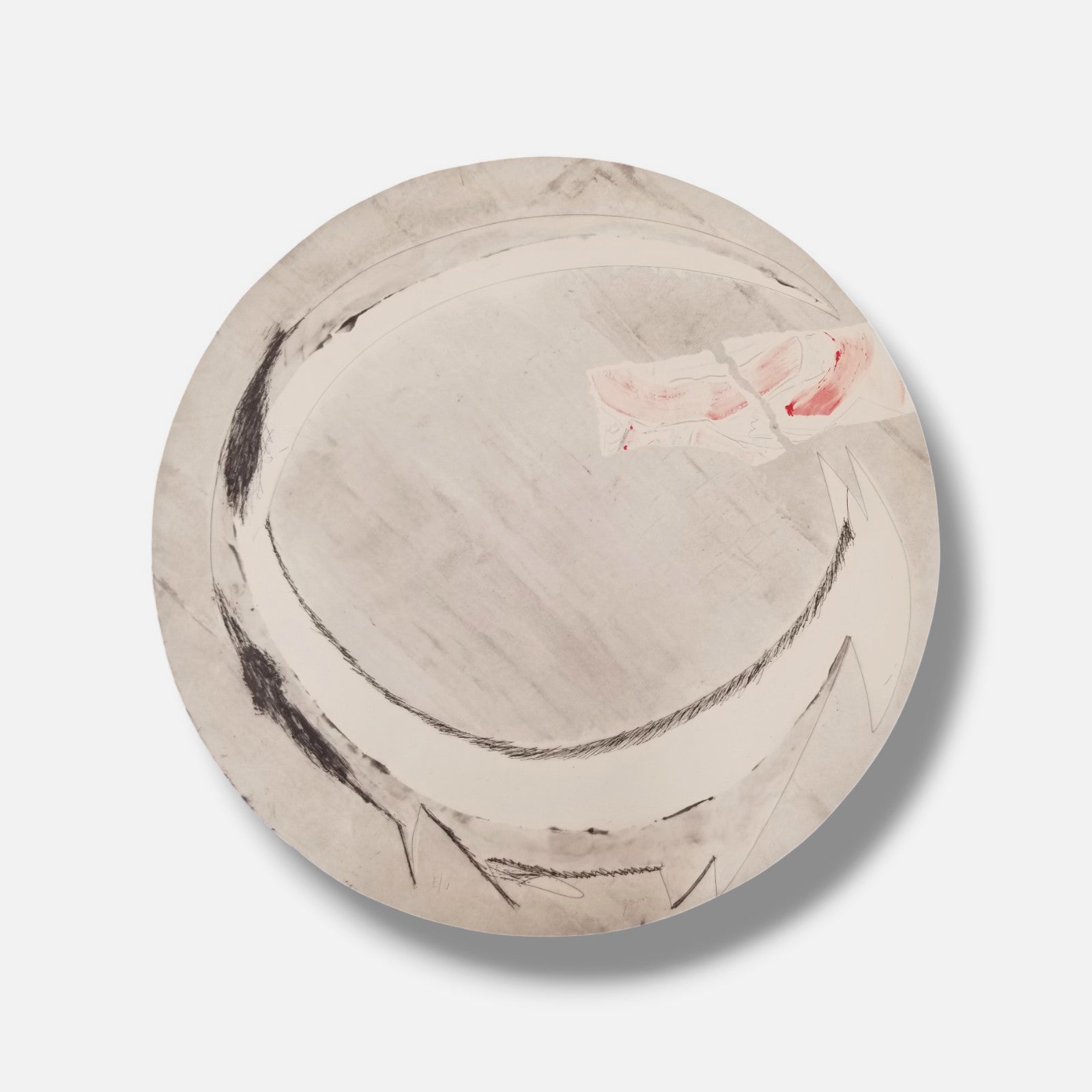 Cristóbal Gabarrón Betegón "Elemento Mar Blanco" E/U Limited Signed Wall Art