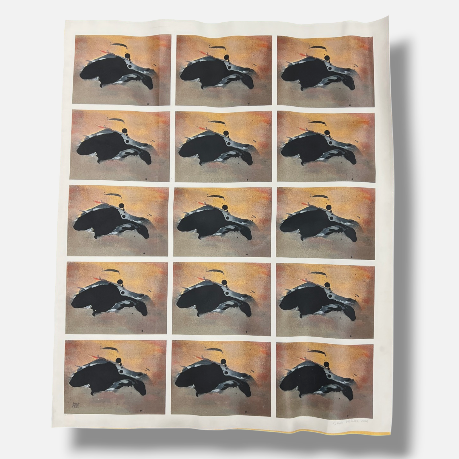 Darío Villalba "Sin Titulo" 2001 Limited Signed Fine Wall Art | 106 x 76 cm