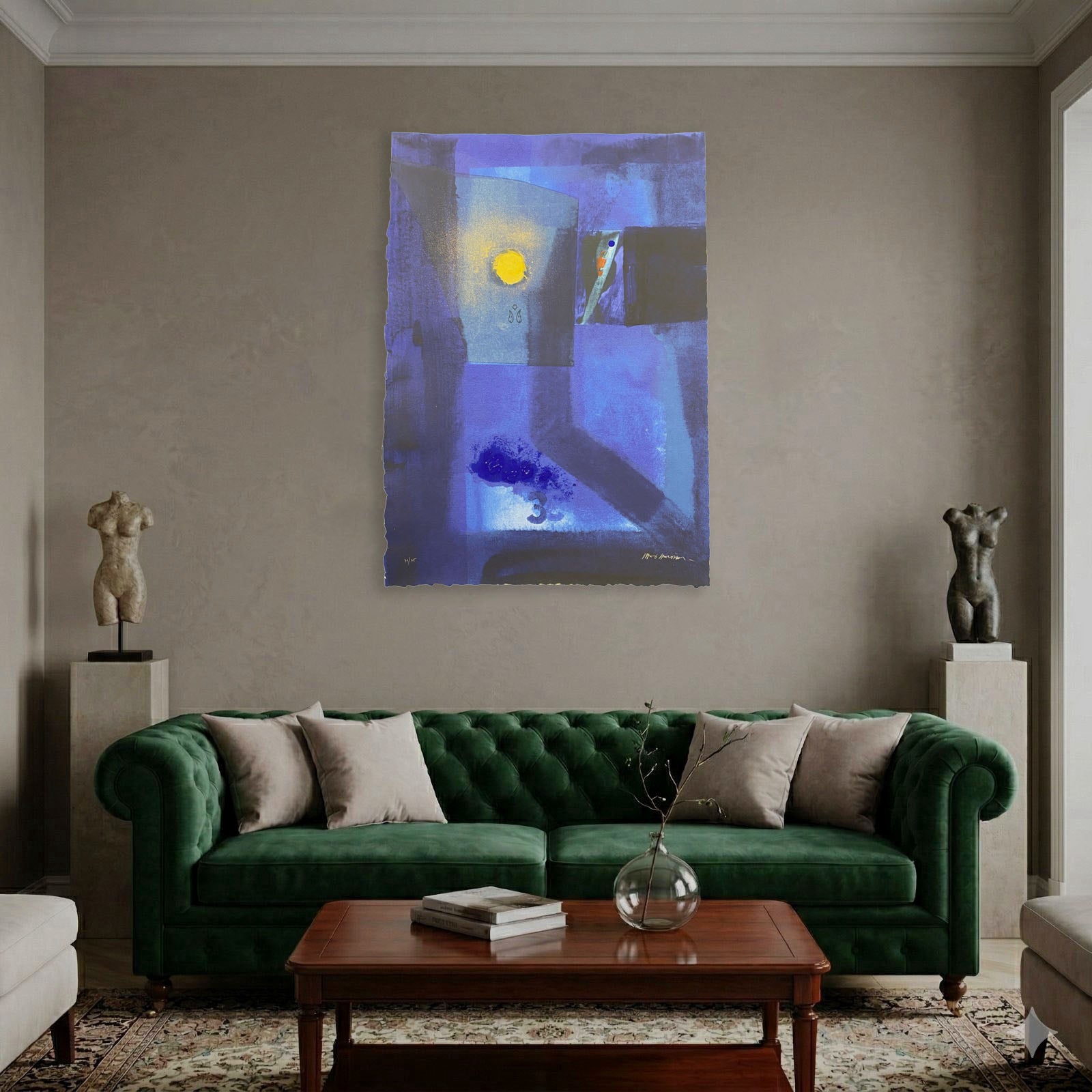 Paolo Laudisa "La Ali Nel Blu" Limited Signed Fine Wall Art Print | 100 x 70 cm