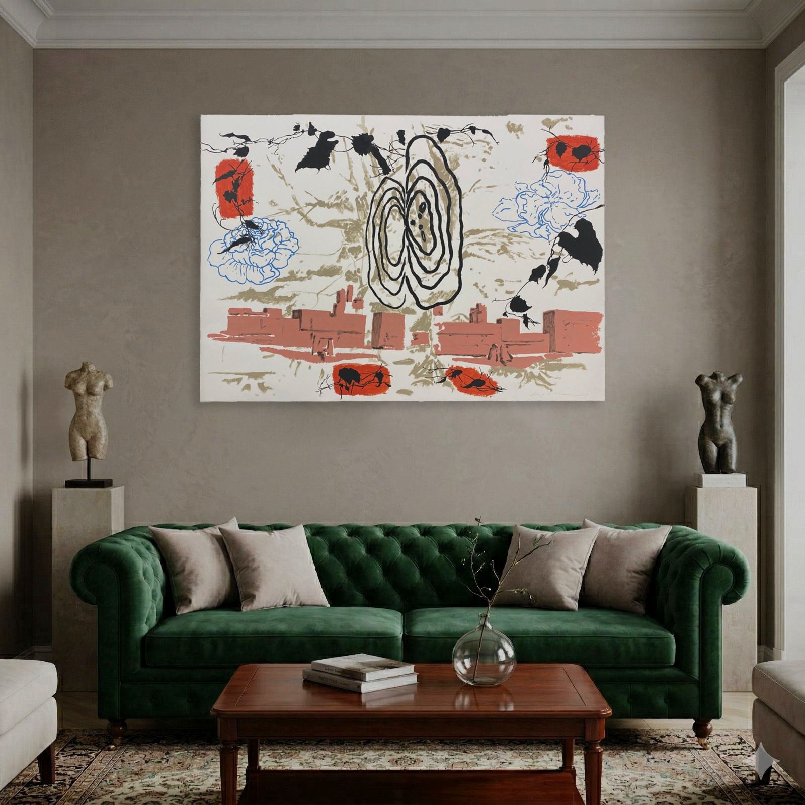 Luis Hernández Cruz "Sin Titulo I" 'H.C.' Limited Signed Wall Art Print | 72x102