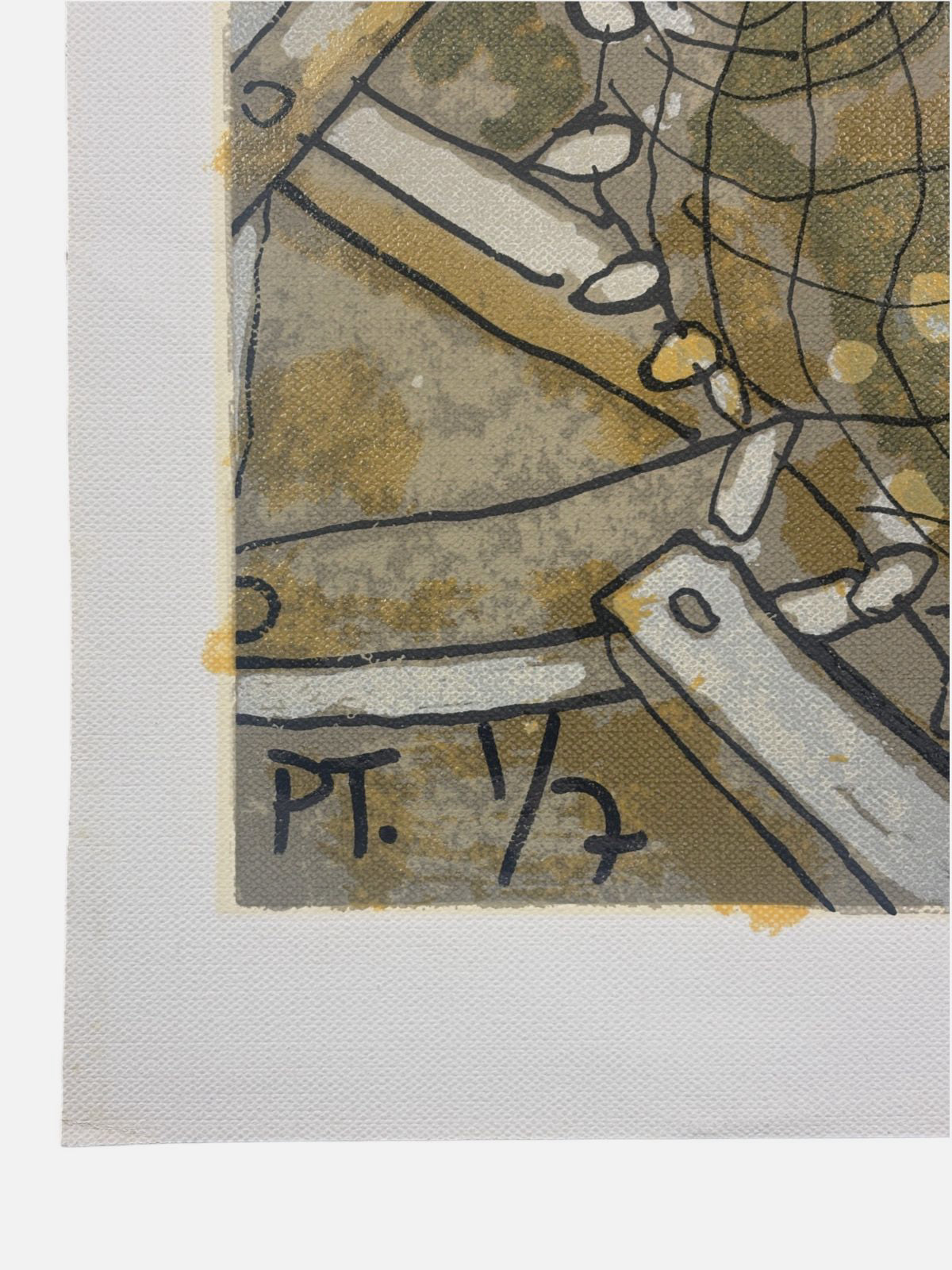 Joan Bennàssar Vives "Tardo al Mol" P.T. 2000 Limited Signed Wall Art 50Lx70W cm