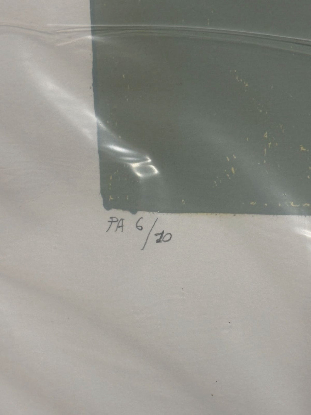 Antonio Rojas "Sin Titulo Tres Estandartes" P.A. Signed Limited Wall Art 100x70