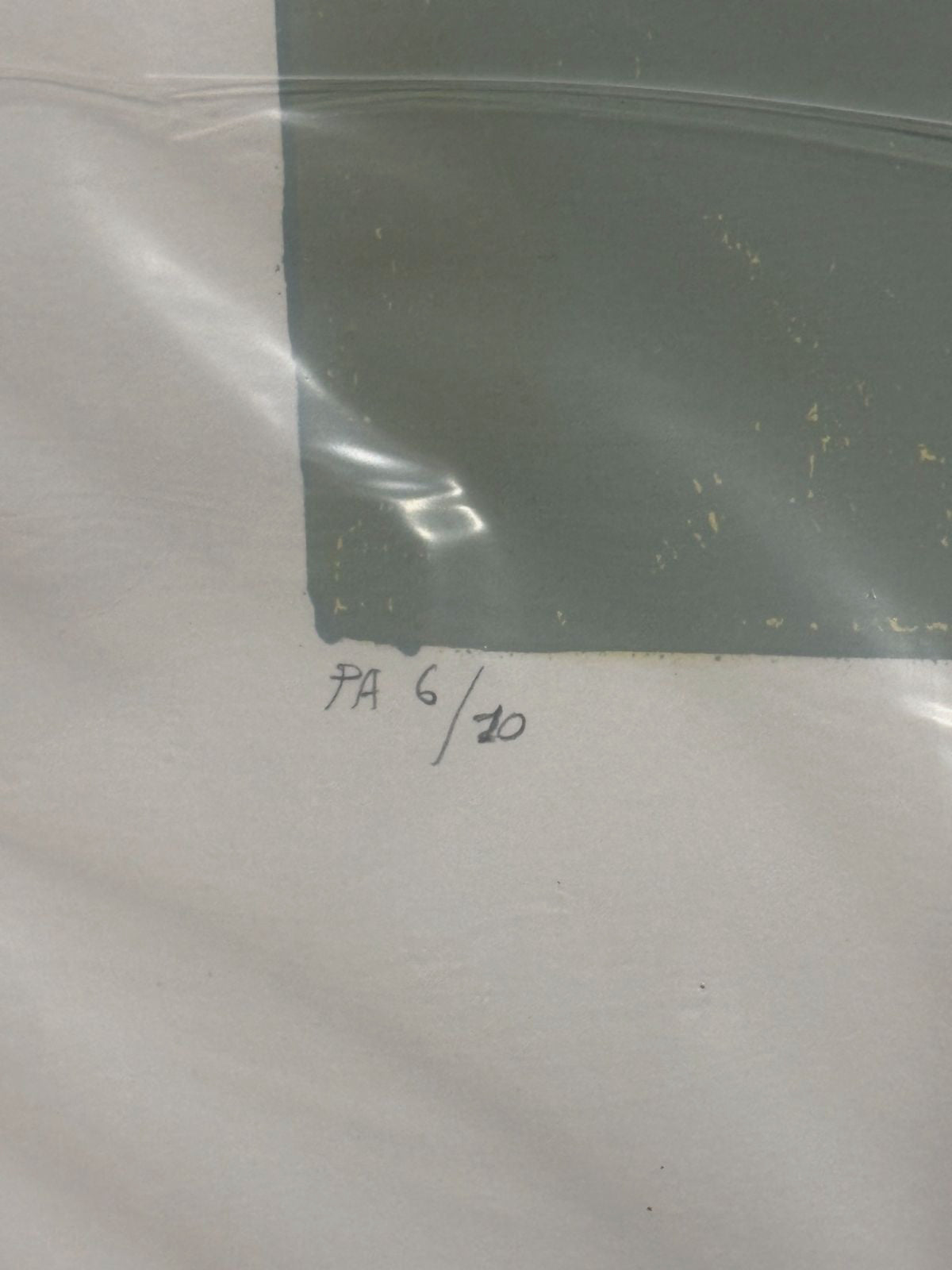 Antonio Rojas "Sin Titulo Tres Estandartes" P.A. Signed Limited Wall Art 100x70