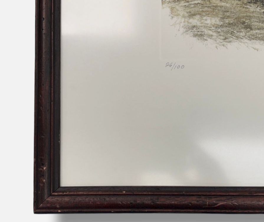 José Catalá. "El Tren" 1997 Limited Signed Fine Wall Art Print | 37 x 43 cm