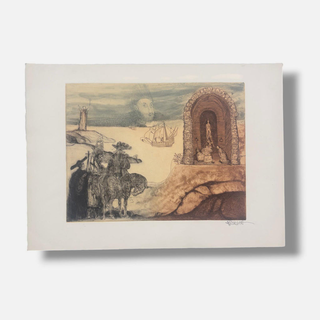 Òscar Estruga i Andreau "Mitologia I" Limited Signed Fine Wall Art, 38L x 53W cm