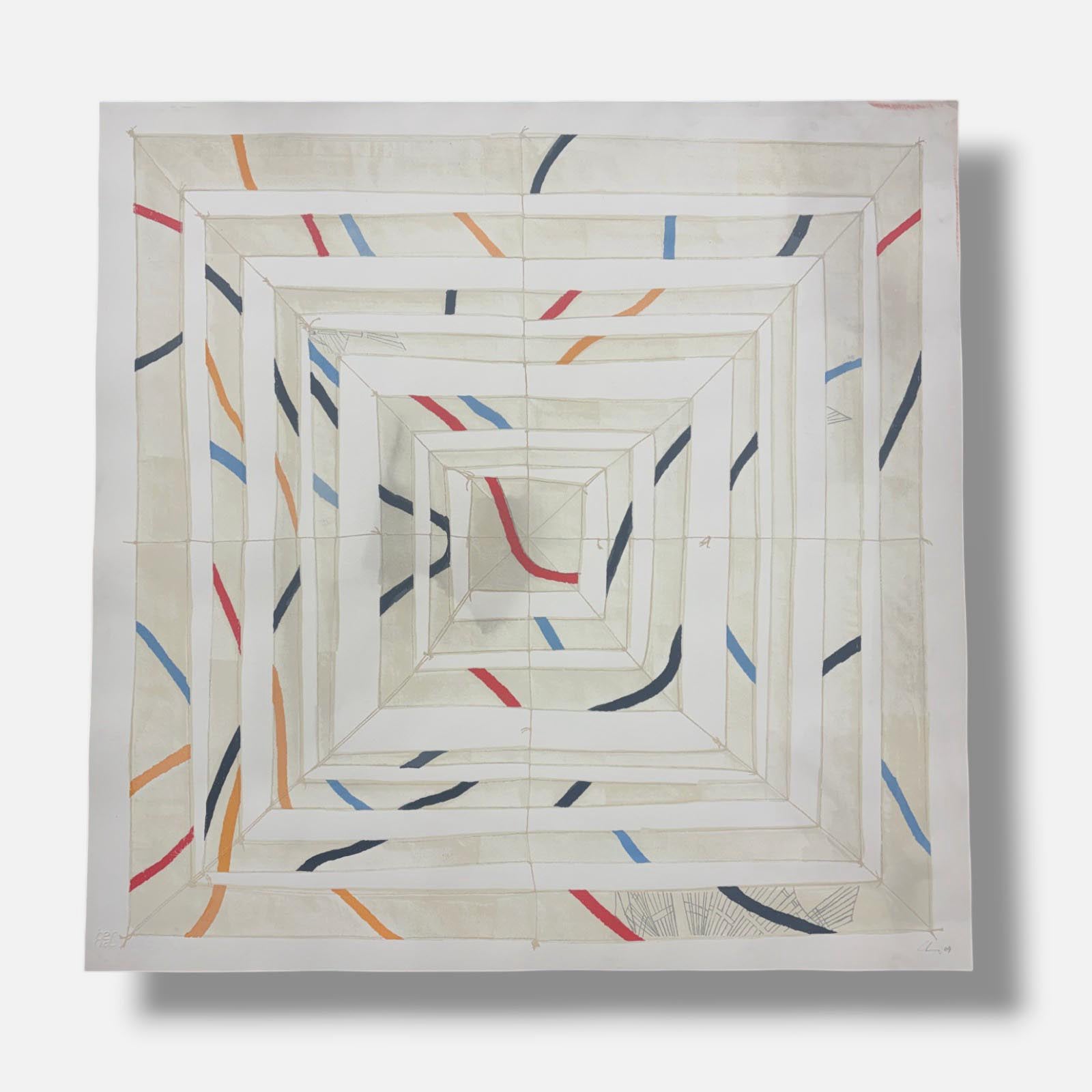 Oscar Lloveras "Dédalo I" 2004 Limited Signed Unframed Fine Wall Art 76L x 76Wcm