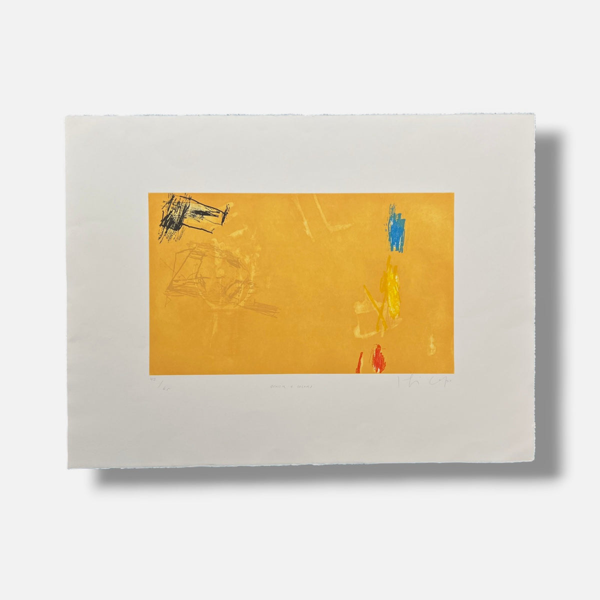 Joaquín Capa Eiriz "Ocher + Colors" /65 Limited Signed Fine Wall Art, 56Lx76W cm