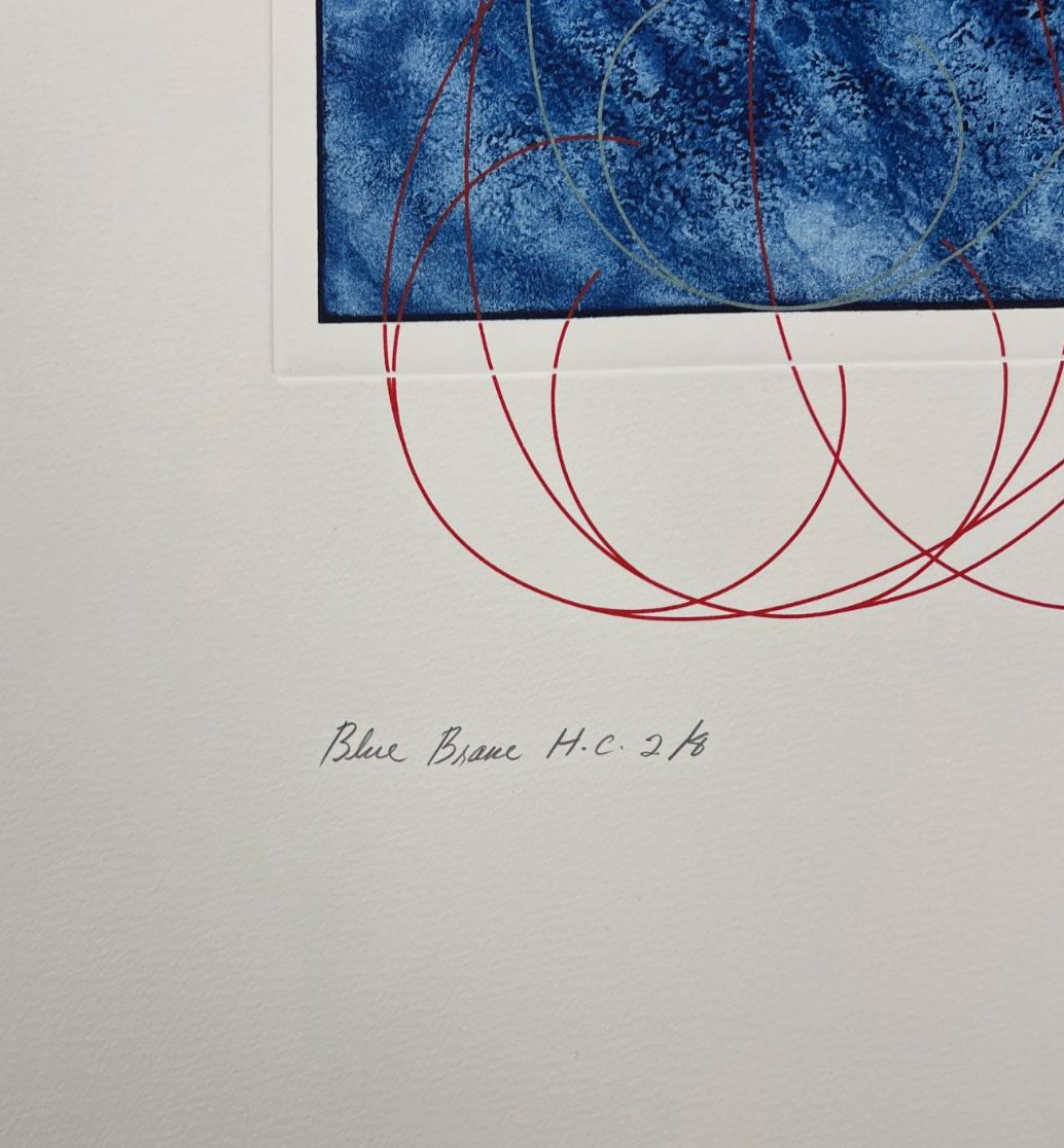 Dorothea Rockburne "Ship Curve #1" H.C. Limited Signed Wall Art | 78 x 112 cm