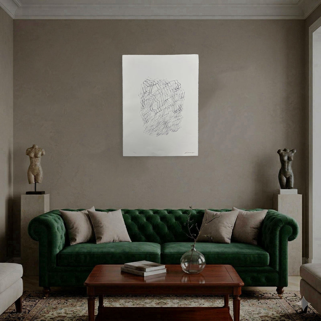 Tamara Zaitseva "Estructura Inversa II" P.T. Limited Signed Framed Wall Art
