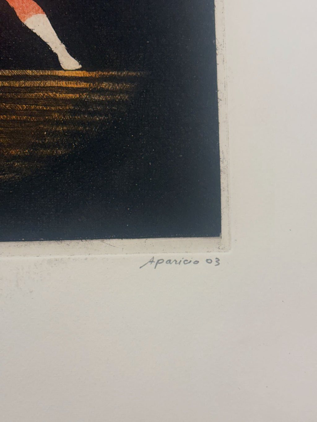 Gerardo Aparicio Yagüe "Round" 2003 Limited Signed Fine Wall Art Print 47Lx54Wcm