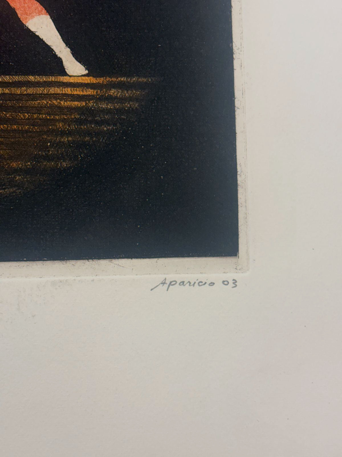 Gerardo Aparicio Yagüe "Round" 2003 Limited Signed Fine Wall Art Print 47Lx54Wcm