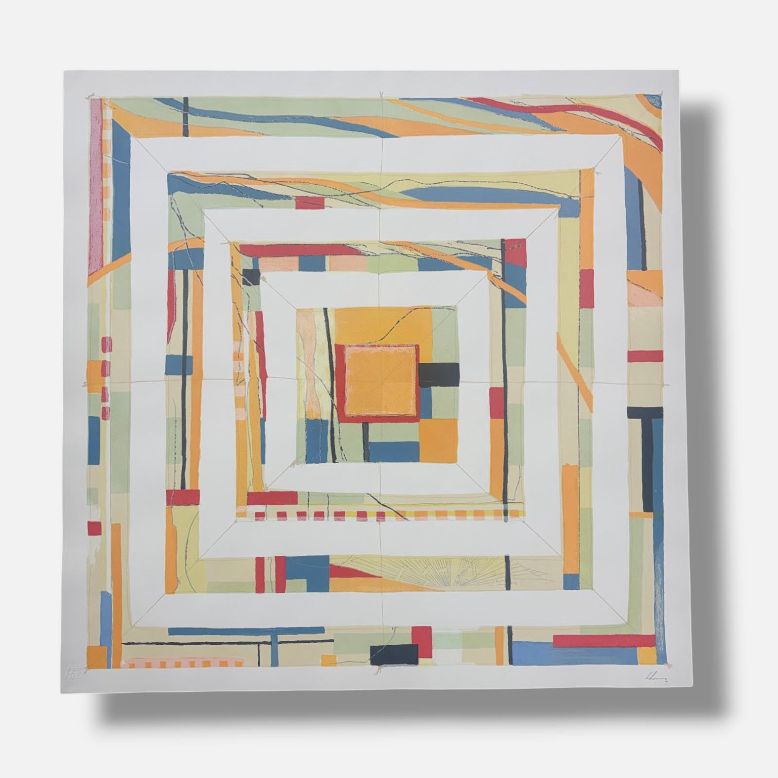 Oscar Lloveras "Dédalo II" 2005 /99 Limited Signed Fine Wall Art 76L x 76W cm