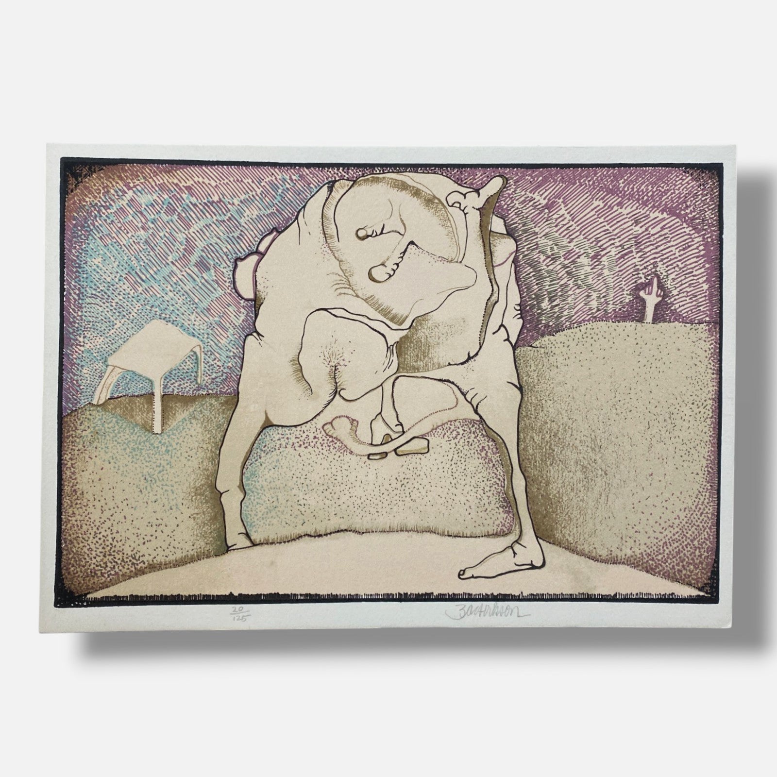 Julio Zachrisson Acebedo "Mesita Izquierda" Fine Art Print | 34 x 25 cm