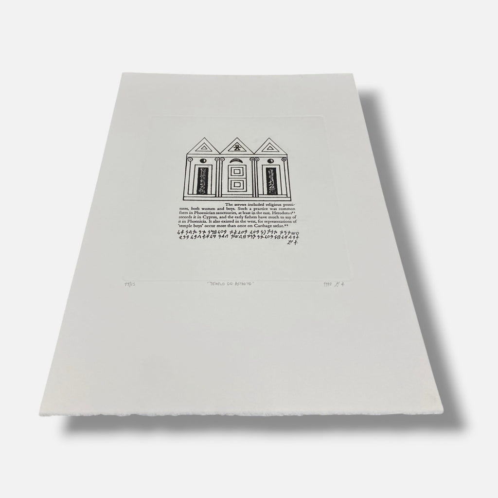 Douglas Abdell "Templo De Astarte" 1998, Fine Wall Art Print | 53 x 37 cm