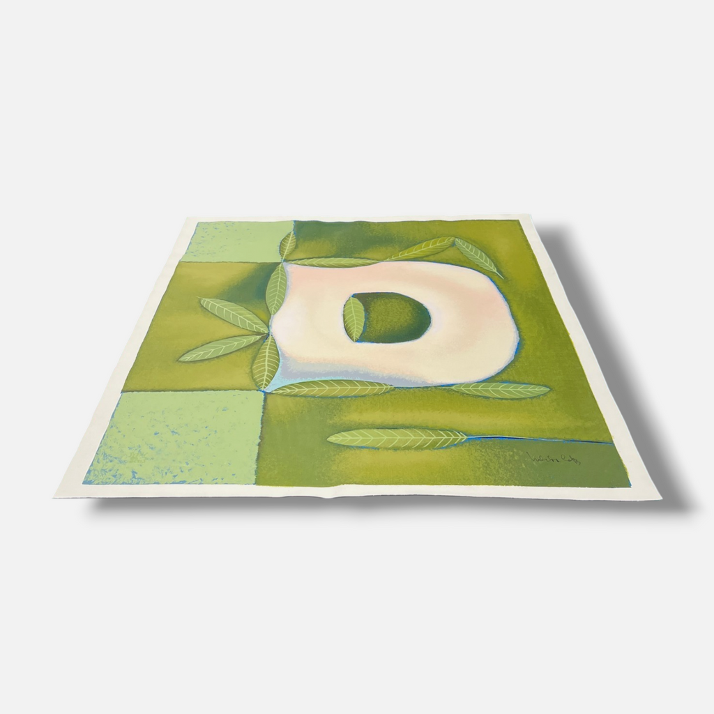 Nélida López Martínez "Las Hojas y La D" P.T. 2004, Limited Signed Wall Art