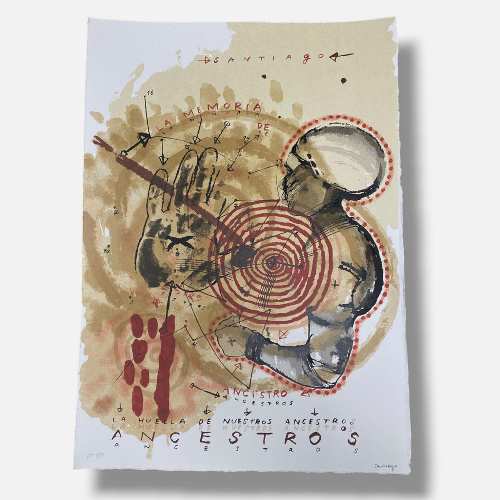 Santiago Rodríguez Olazába "La Huella" 2004 Fine Wall Art 6-Piece Set