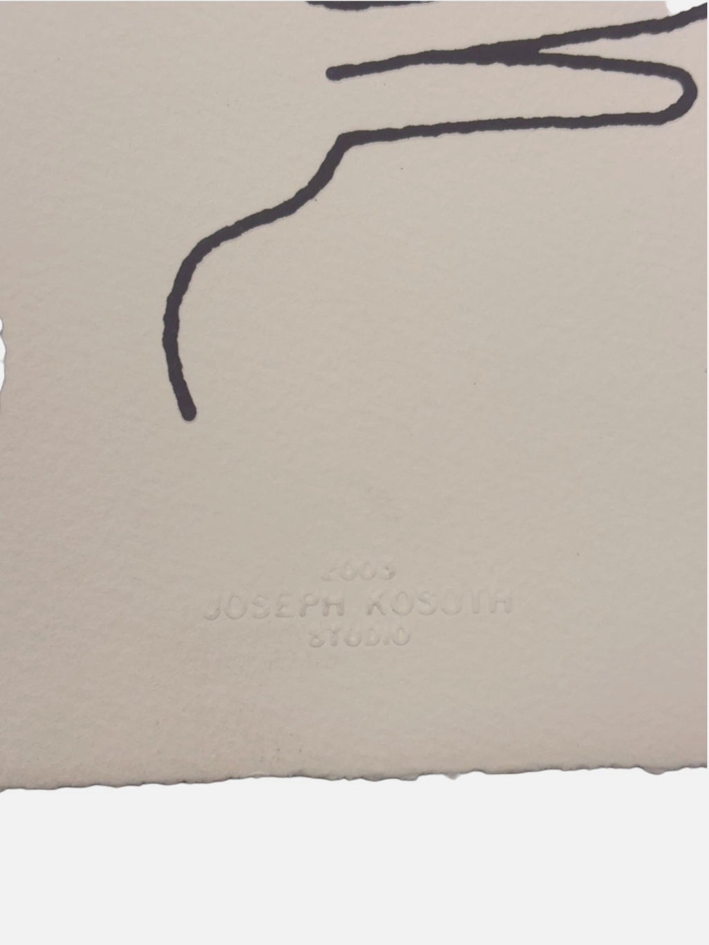 Joseph Kosuth "Borges y el Pato-Coneju" P.T. 2003 Limited Signed Wall Art, 50x50