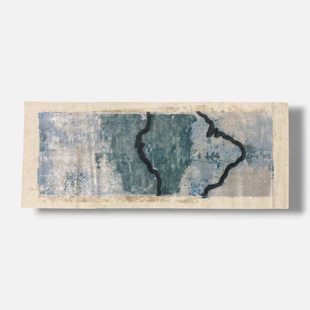 Elena Jiménez Moreno "Mares Del Sur" 2002 Limited Signed Wall Art | 38x110 cm