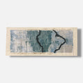 Elena Jiménez Moreno "Mares Del Sur" 2002 Limited Signed Wall Art | 38x110 cm