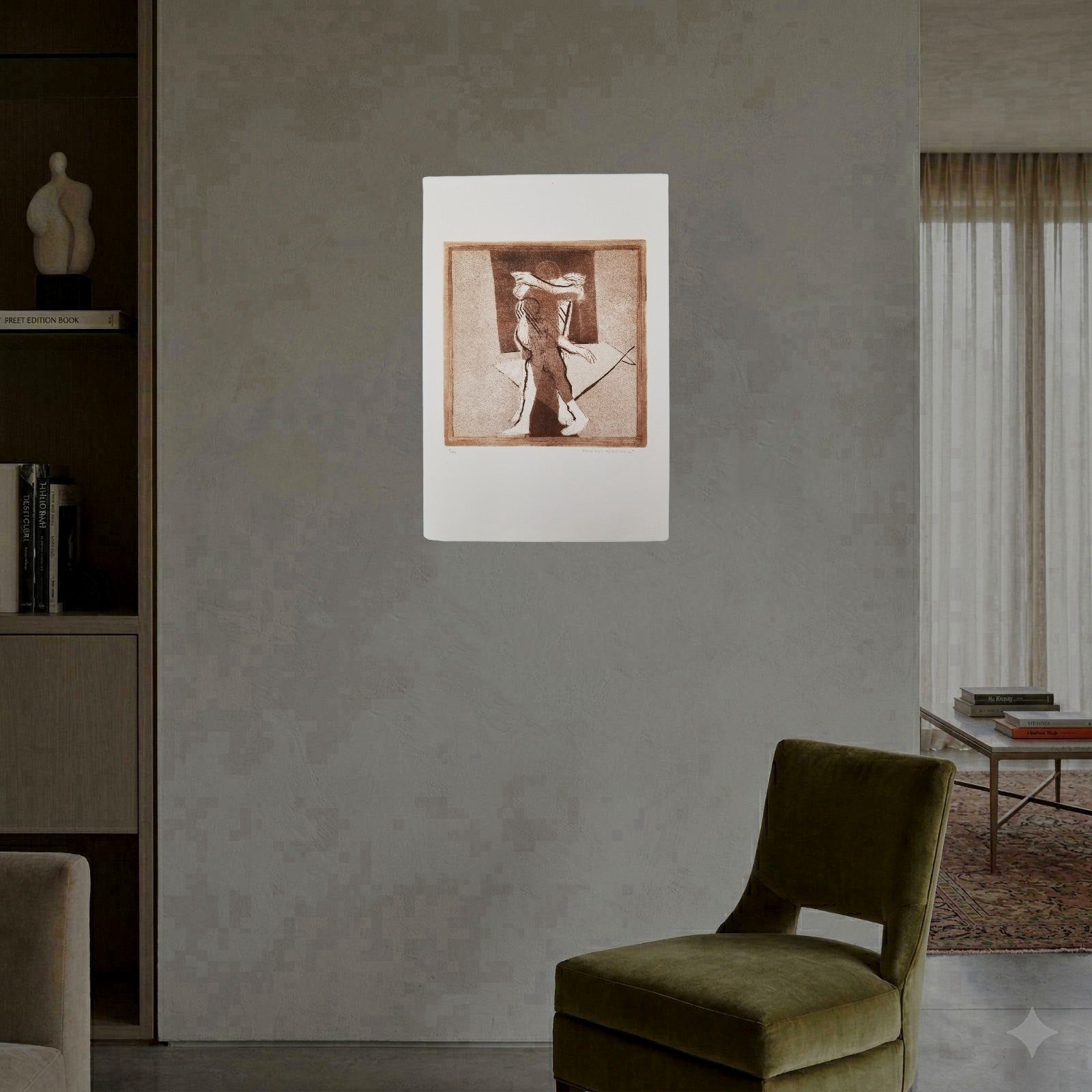 Rogeiro Ribeiro "Encontro" 2006 Signed Limited Fine Wall Art Print