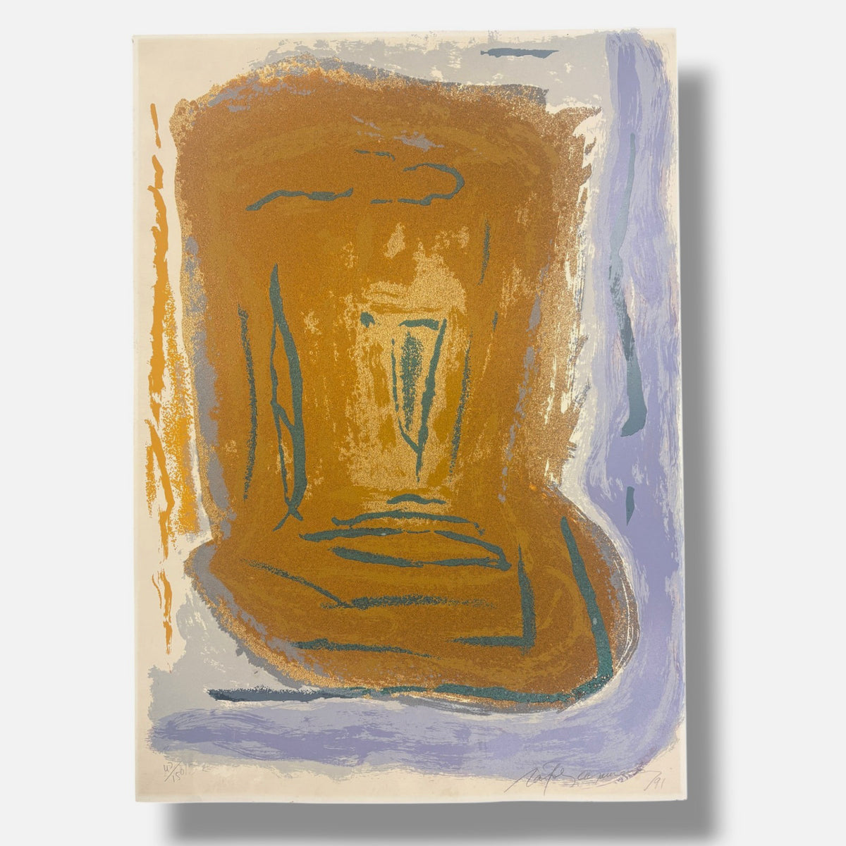 Albert Ràfols-Casamada "Xaloc" 1991 Limited Signed Fine Wall Art Print 50Lx70Wcm