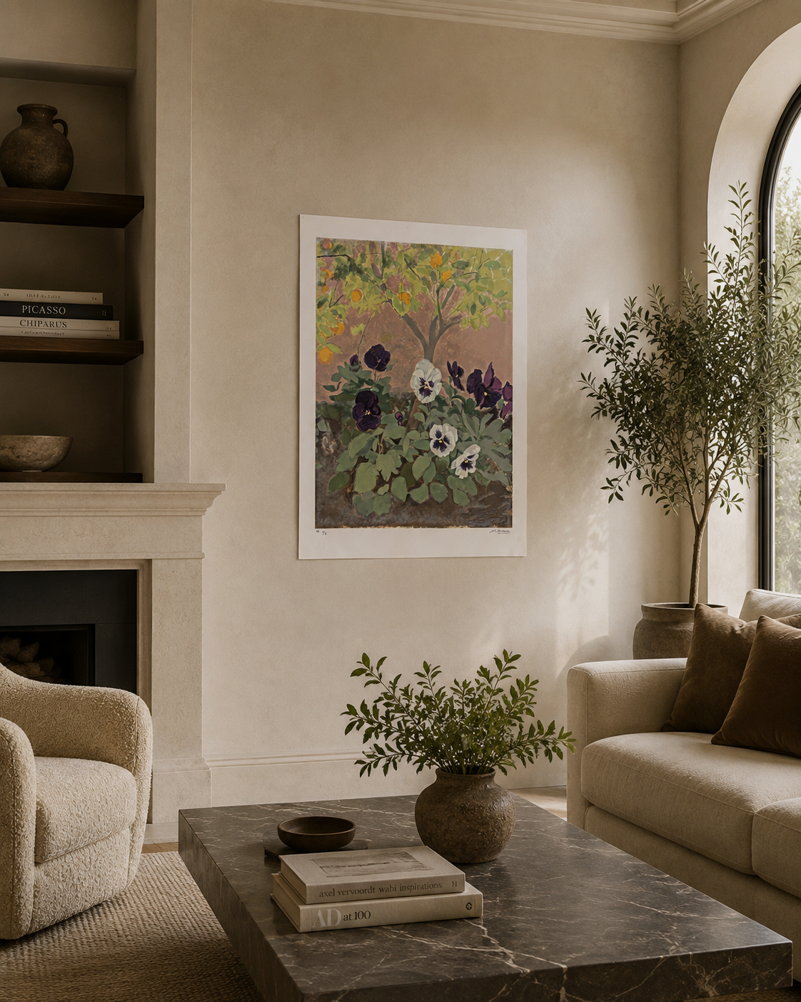 María Moreno "Pensamientos" H.C. 1/2 2003 Signed Limited Fine Wall Art, 66Lx49W