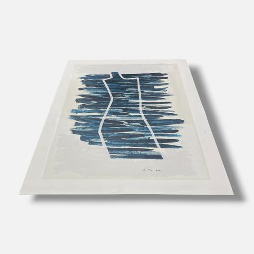 Agustín Ibarrola "Figura" 2001 Unframed Limited Signed Wall Art | 72 x 100 cm