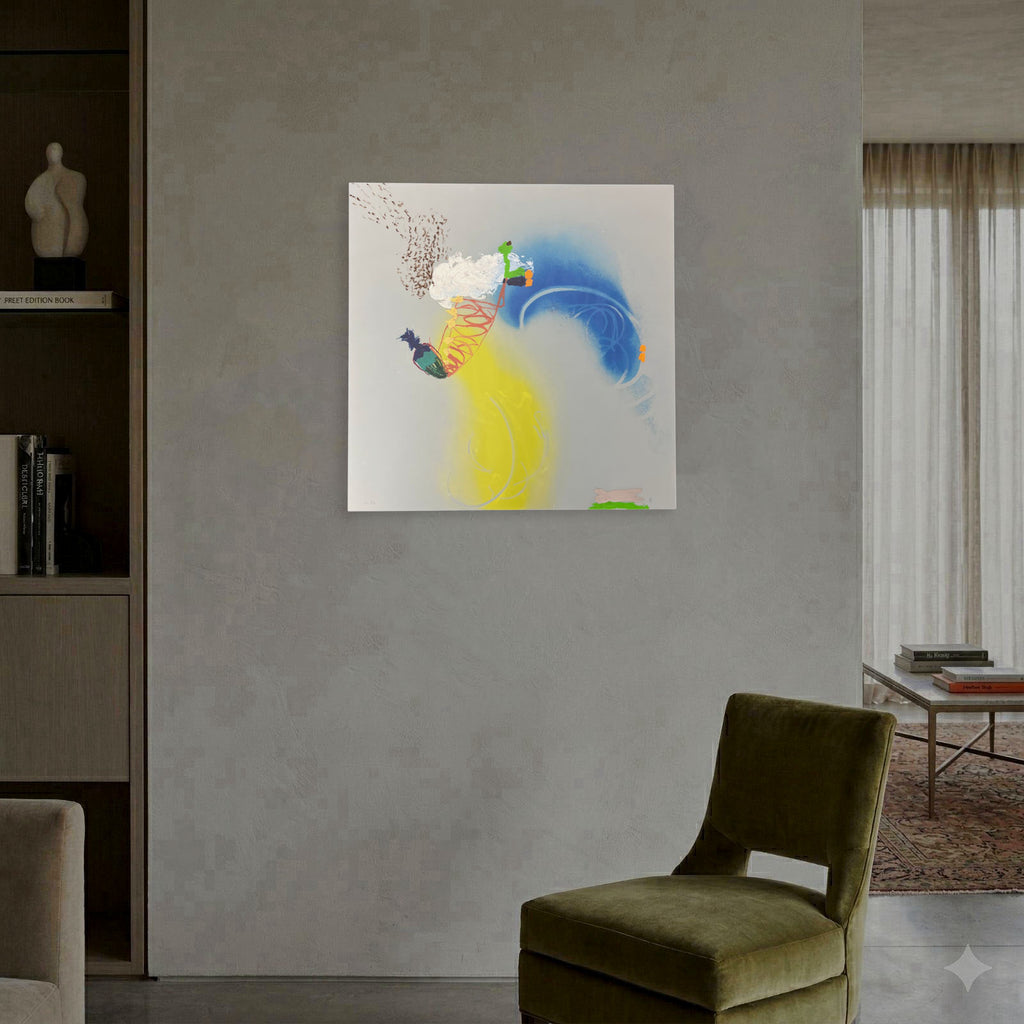 Isabel Martínez Rubio "Saliendo Del Aire" H.C. 2006 Limited Signed Wall Art