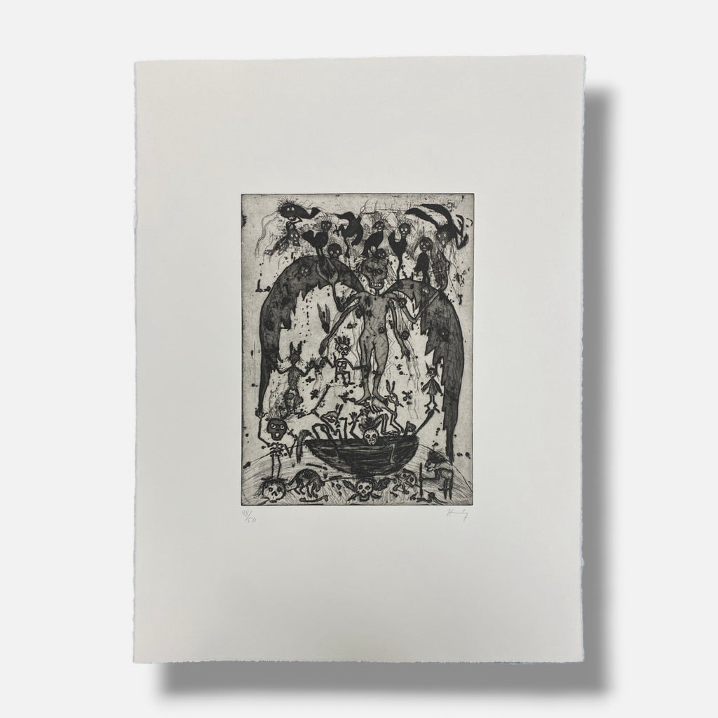 Sergio Hernández "Sueño De La Muerte" 9-Piece Fine Wall Art Set | 11.6 x 15.6 in