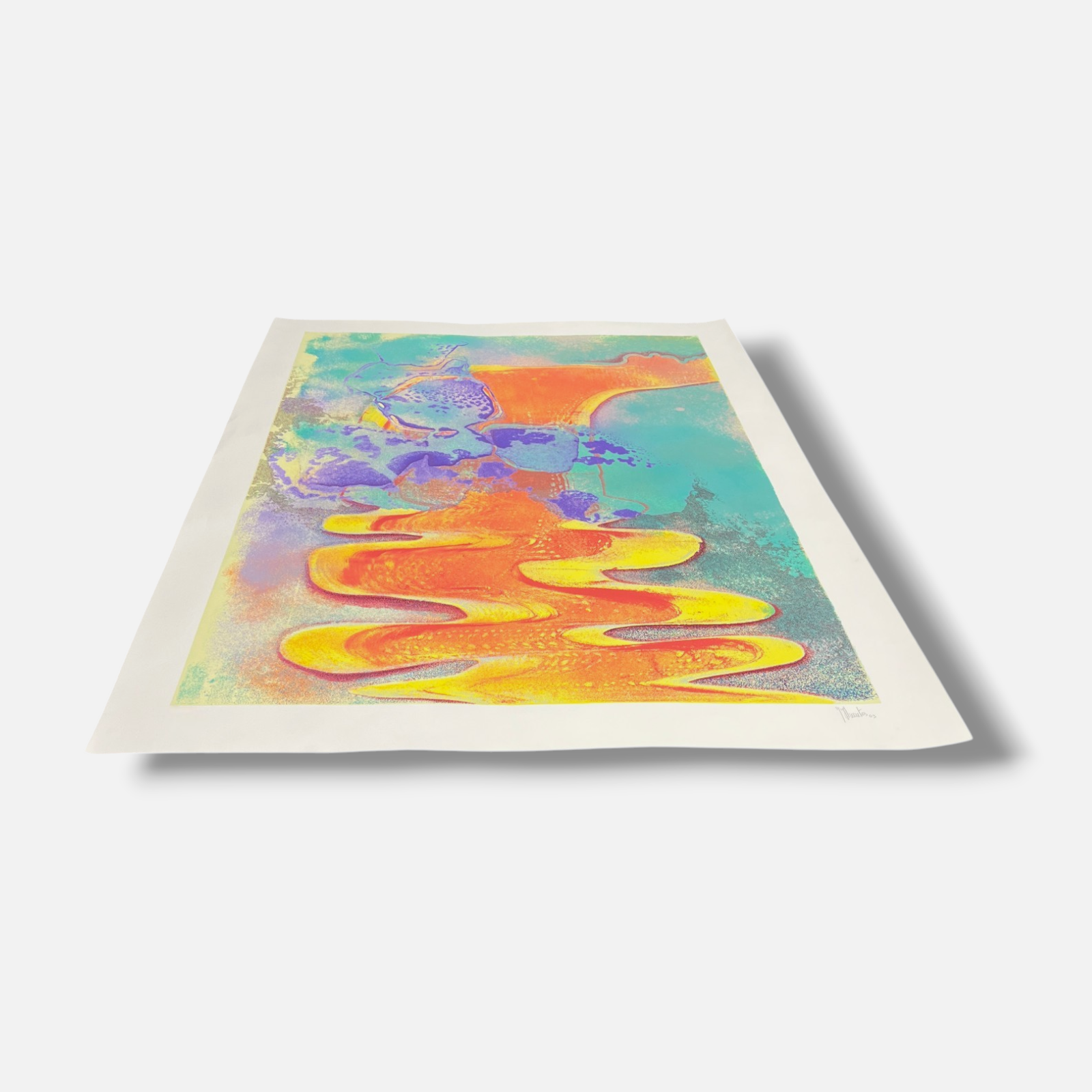 José Fuentes Esteve "El. Rio VI" 2003 Limited Signed Wall Art | 170 x 218 cm