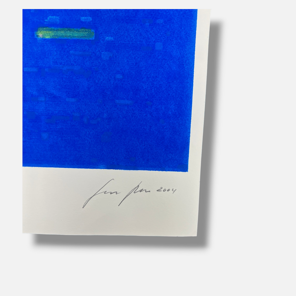 Gerardo Delgado "Sin Titulo III(azul)" 2004 Limited Signed Wall Art Print