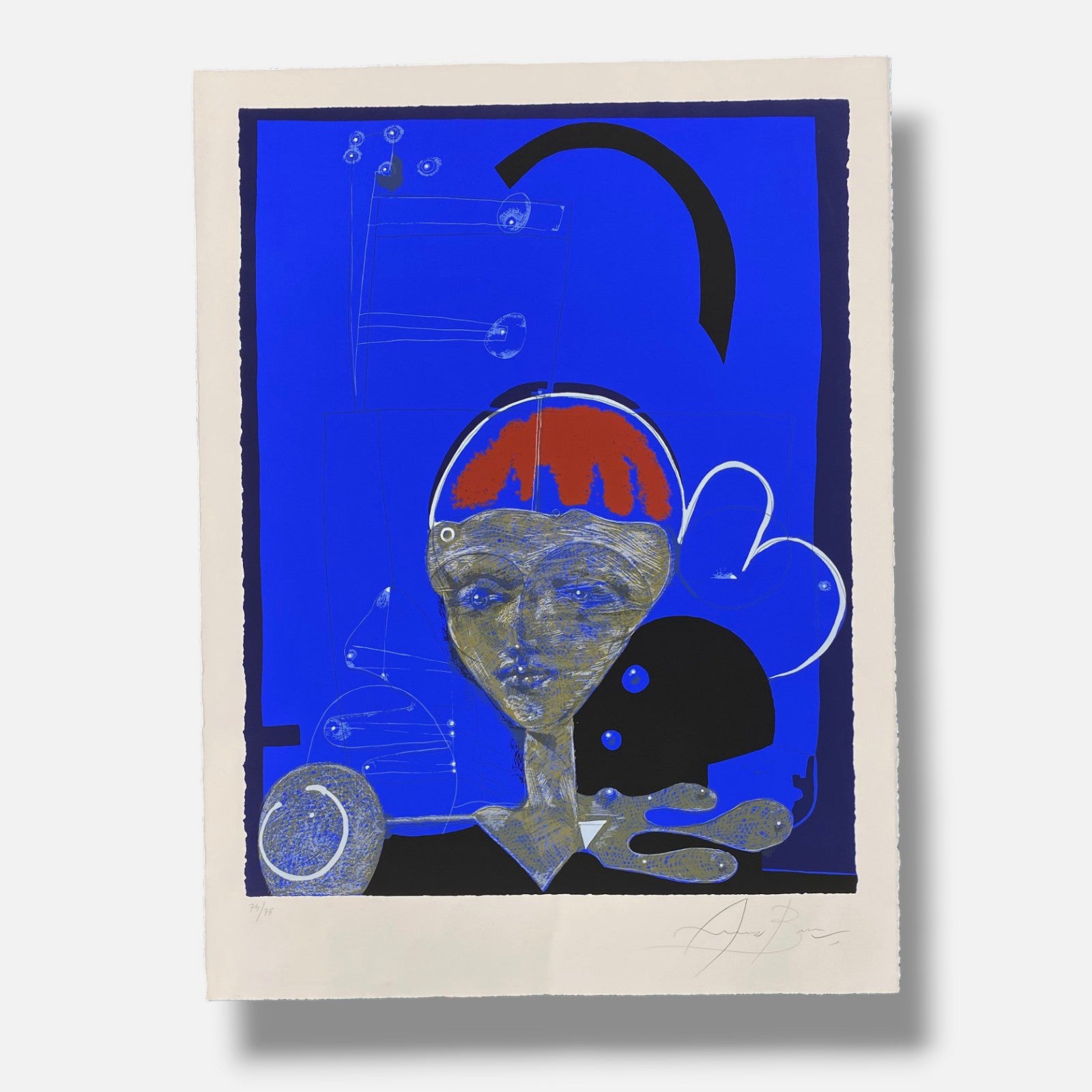 Eduardo Arranz-Bravo De Laguna "Noche" Limited Signed Wall Art Print | 77 x 57
