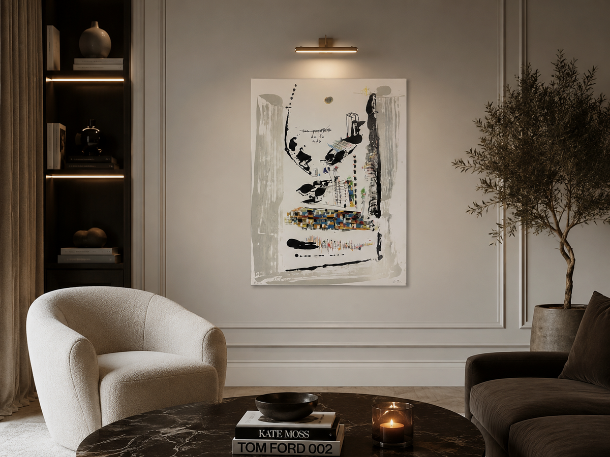 Abraham Gustin "Los Puentes de la Vida" P.T 2004 Limited Signed Wall Art 70Lx50W