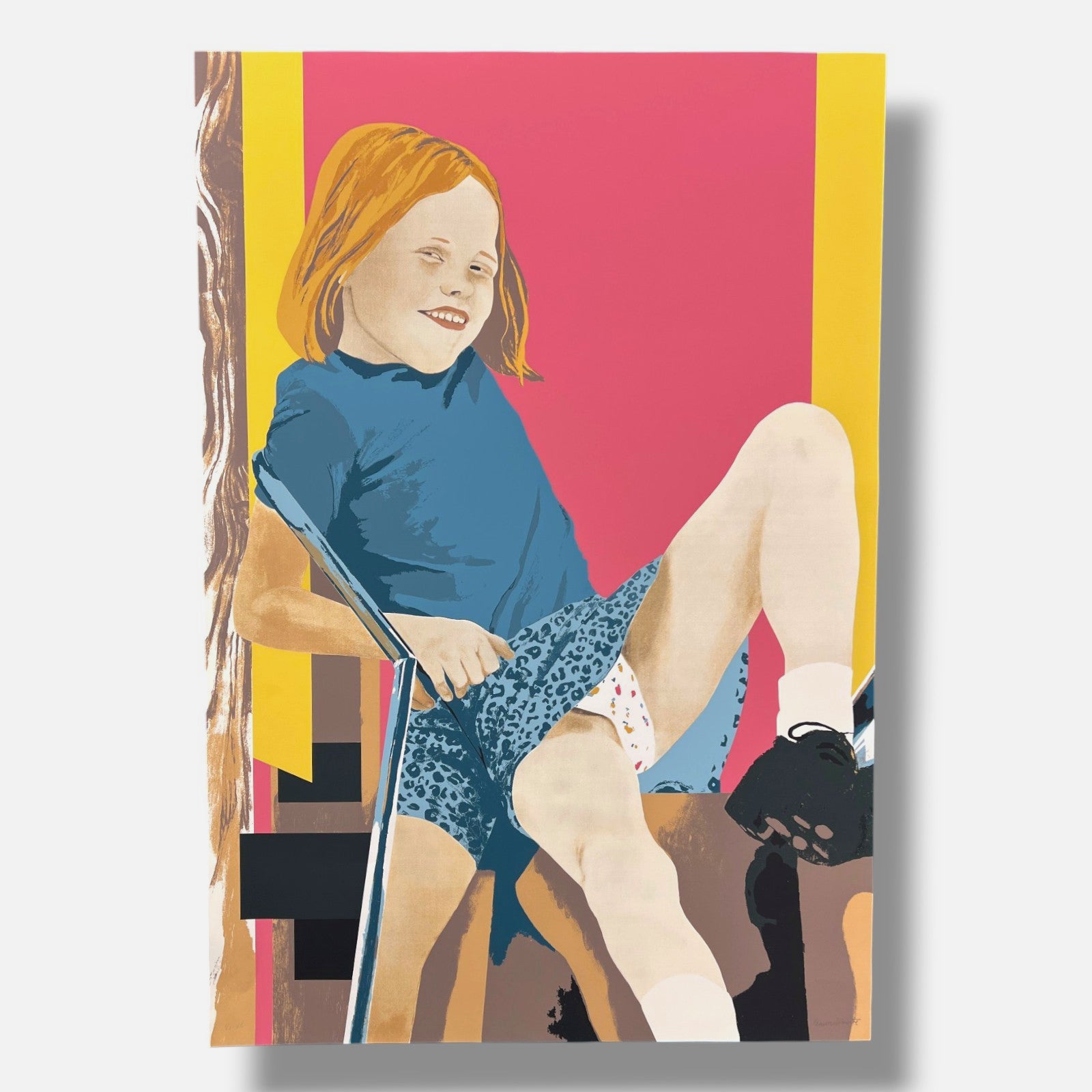 Maria Silvestre Marco "La Nina De Lawn Road" 2005, Limited Signed Wall Art Print
