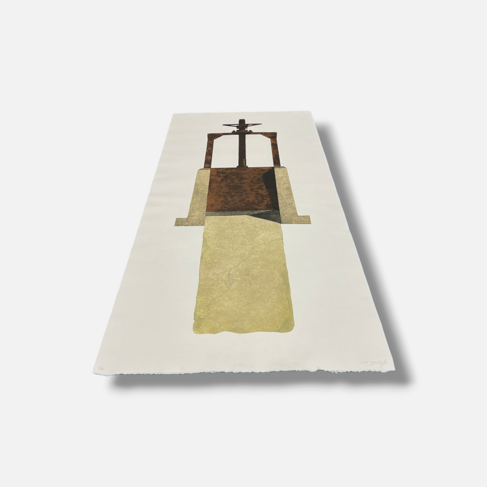 Henry Ramírez "Totem" 1999 Limited Signed Fine Wall Art Print, 116L x 48W cm